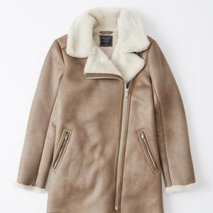 Abercrombie and Fitch Faux Shearling Jacket